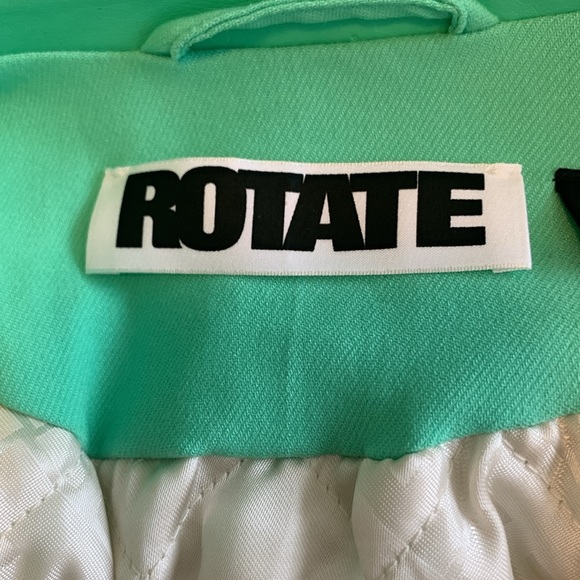 💚💚 ROTATE by Birger Christensen Cropped Bomber Jacket - Mint Green 💚💚 - Picture 14 of 17